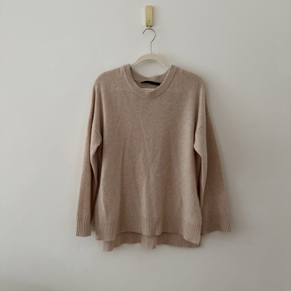 Jenni Kayne Cashmere Sweater in Oatmeal (S)